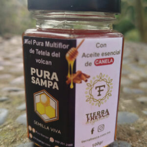 Miel pura multiflor con aceite esencial de canela – PuraSampa x Tierrafresca